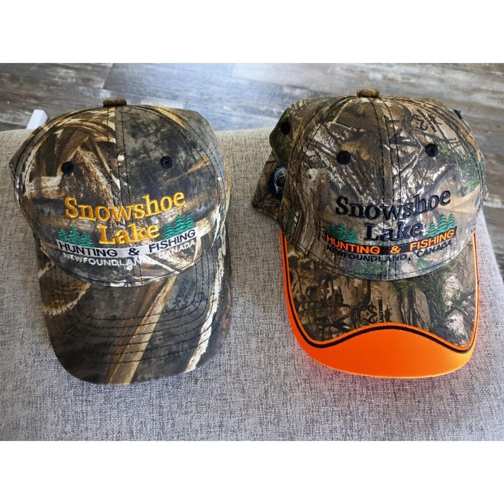 Snowshoe Lake Newfoundland Hunting Fishing Camo Hats 2 AJM International Canada